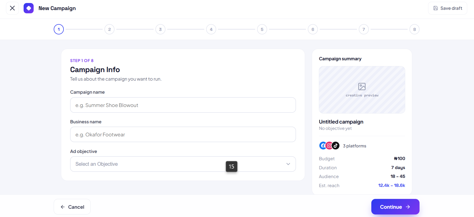 Campaign Builder Screenshot